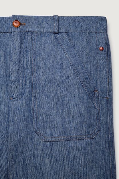 Linen Denim Pant