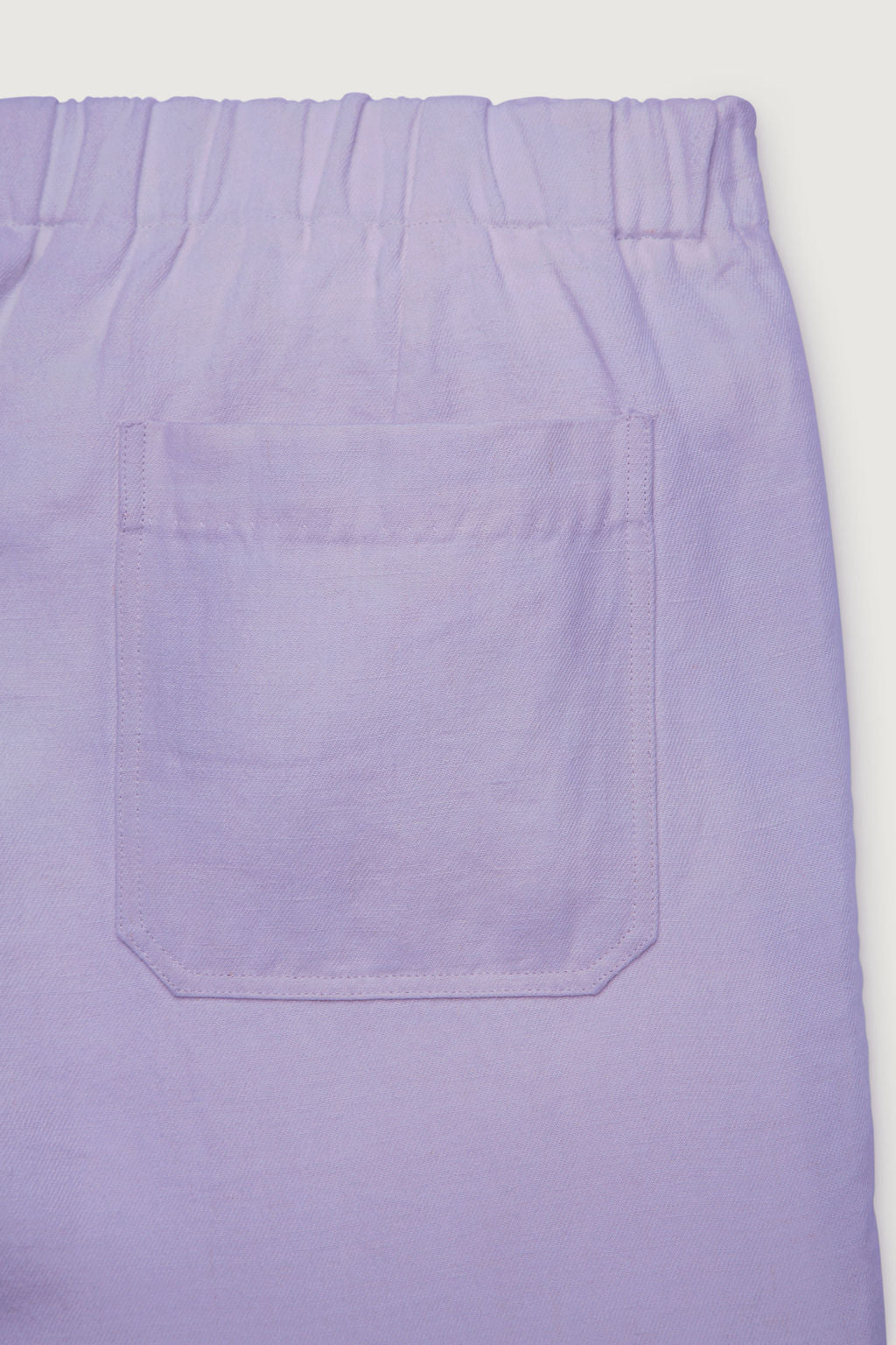 Lilac Solid Linen Track Pant