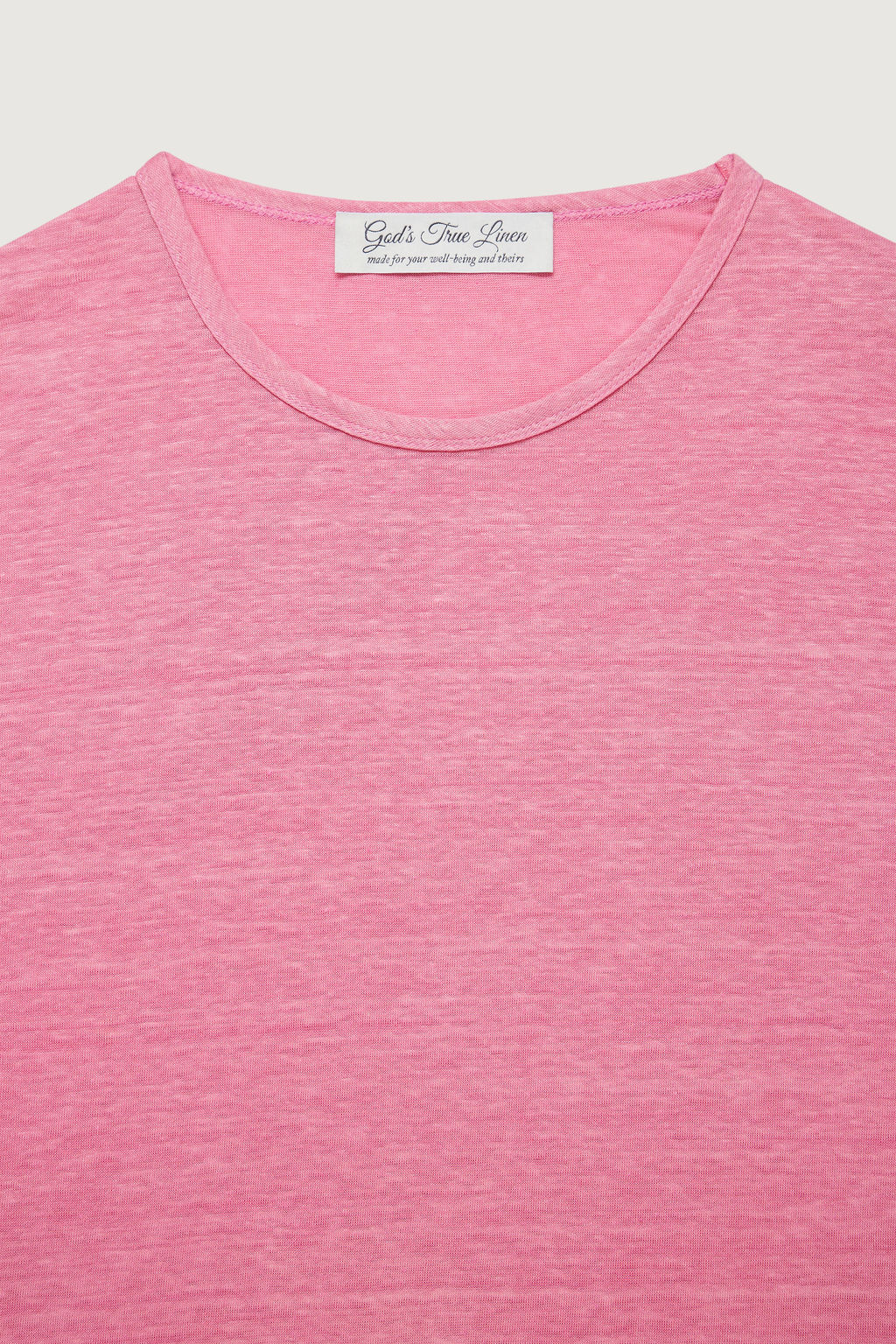 Blush Signature Linen T-Shirt Jersey