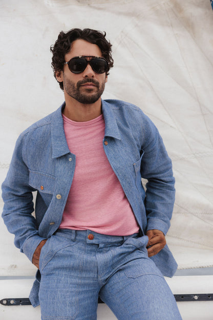 Blush Signature Linen T-Shirt Jersey