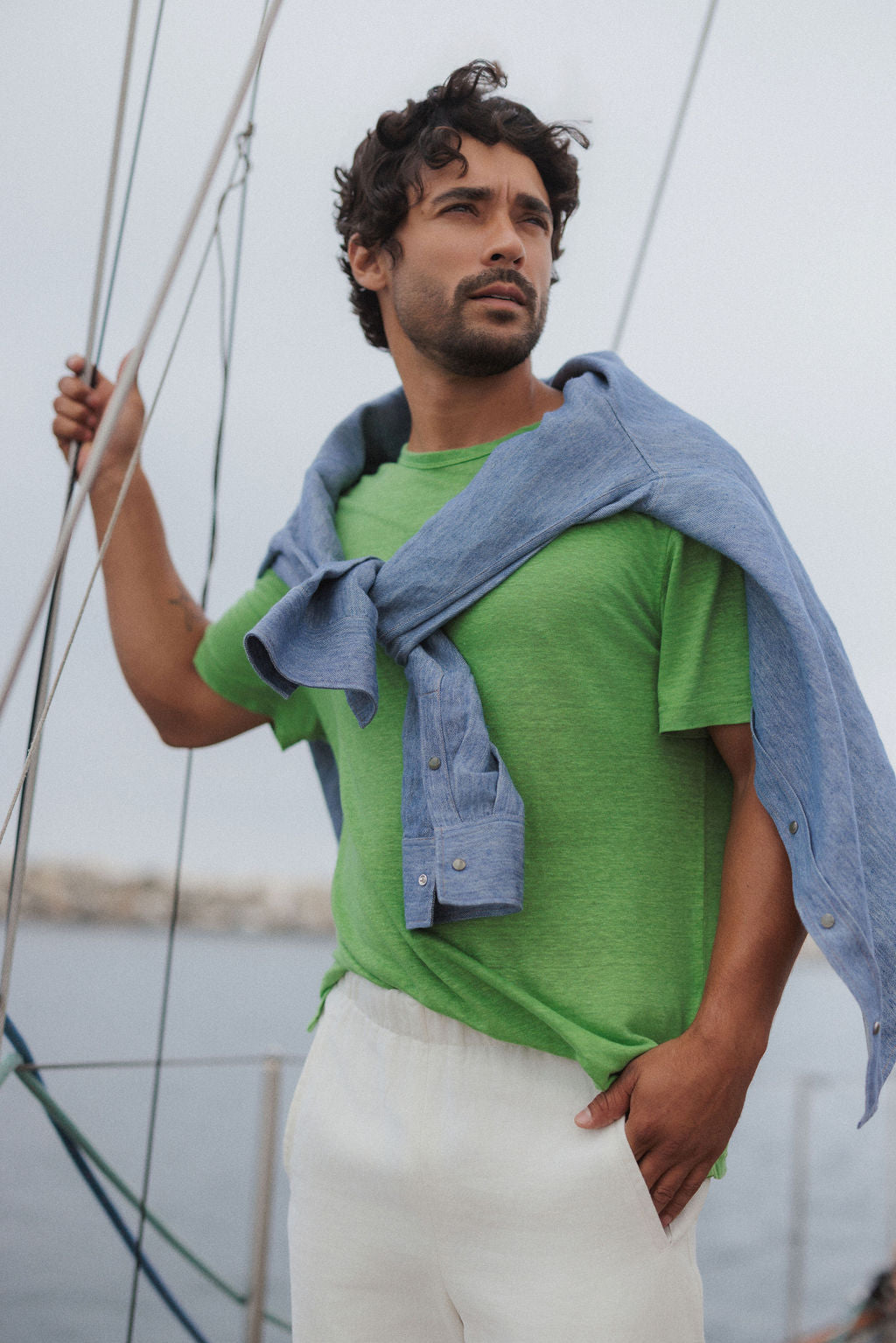 Grass Signature Linen T-Shirt Jersey