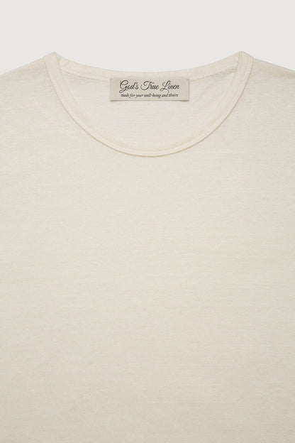 Ivory Signature Linen T-Shirt Jersey