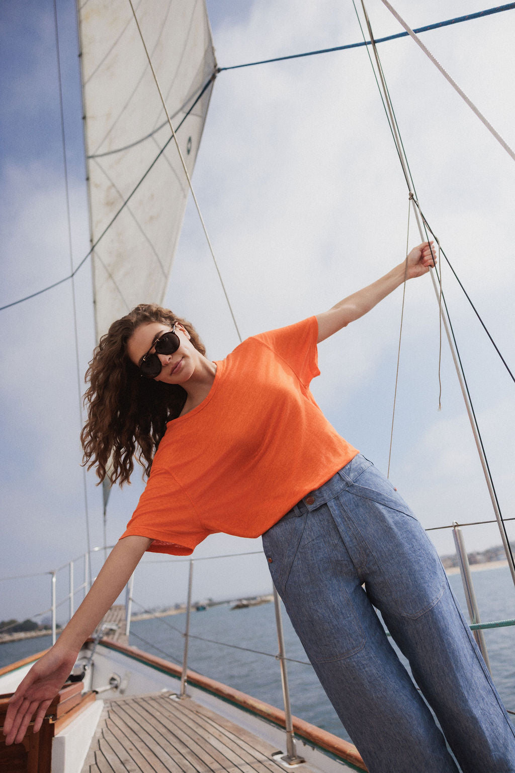 Tangerine Signature Linen T-Shirt Jersey