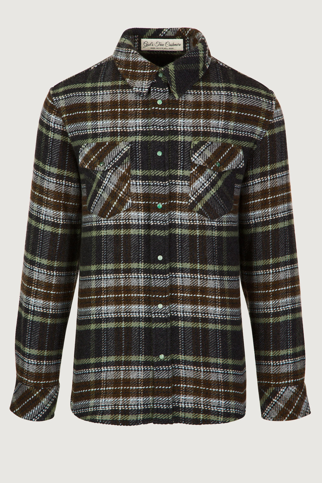 City Plaid Cashmere Shirt