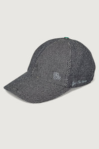 Black Denim Cashmere Fincher Hat