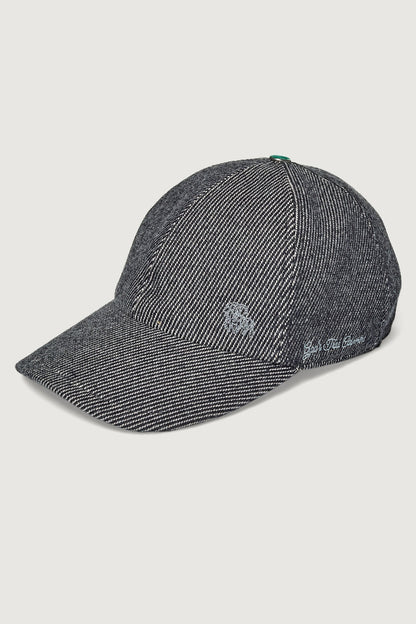 Black Denim Cashmere Fincher Hat