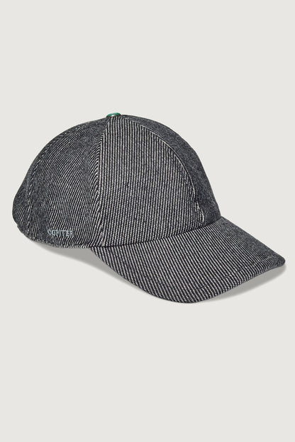 Black Denim Cashmere Fincher Hat