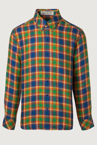 Brilliant Plaid Linen Shirt