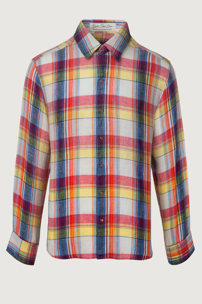 Daybreak Plaid Linen Shirt