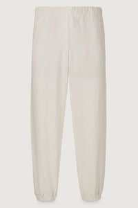 Ivory Solid Linen Track Pant