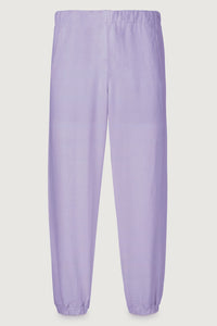Lilac Solid Linen Track Pant