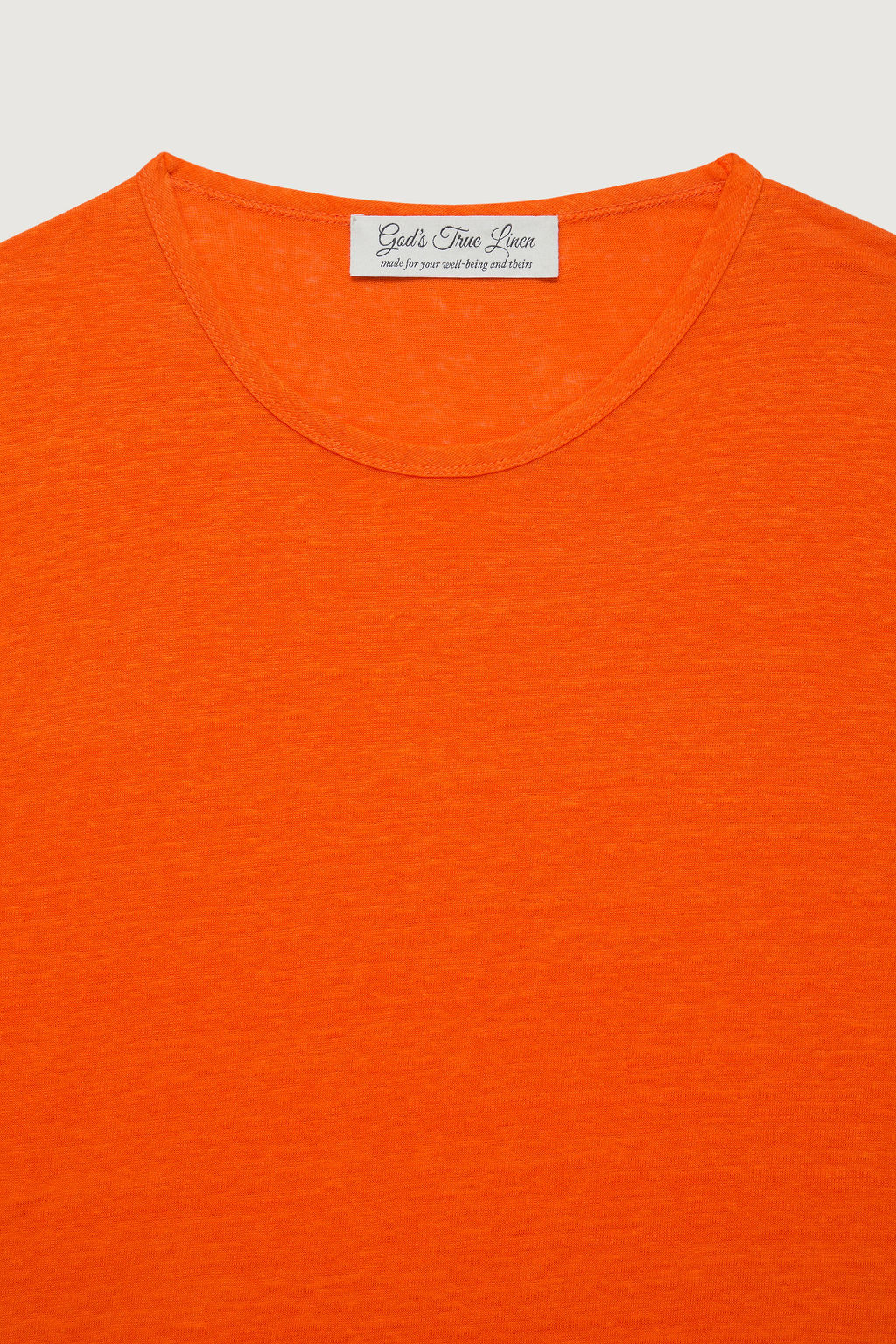 Tangerine Signature Linen T-Shirt Jersey