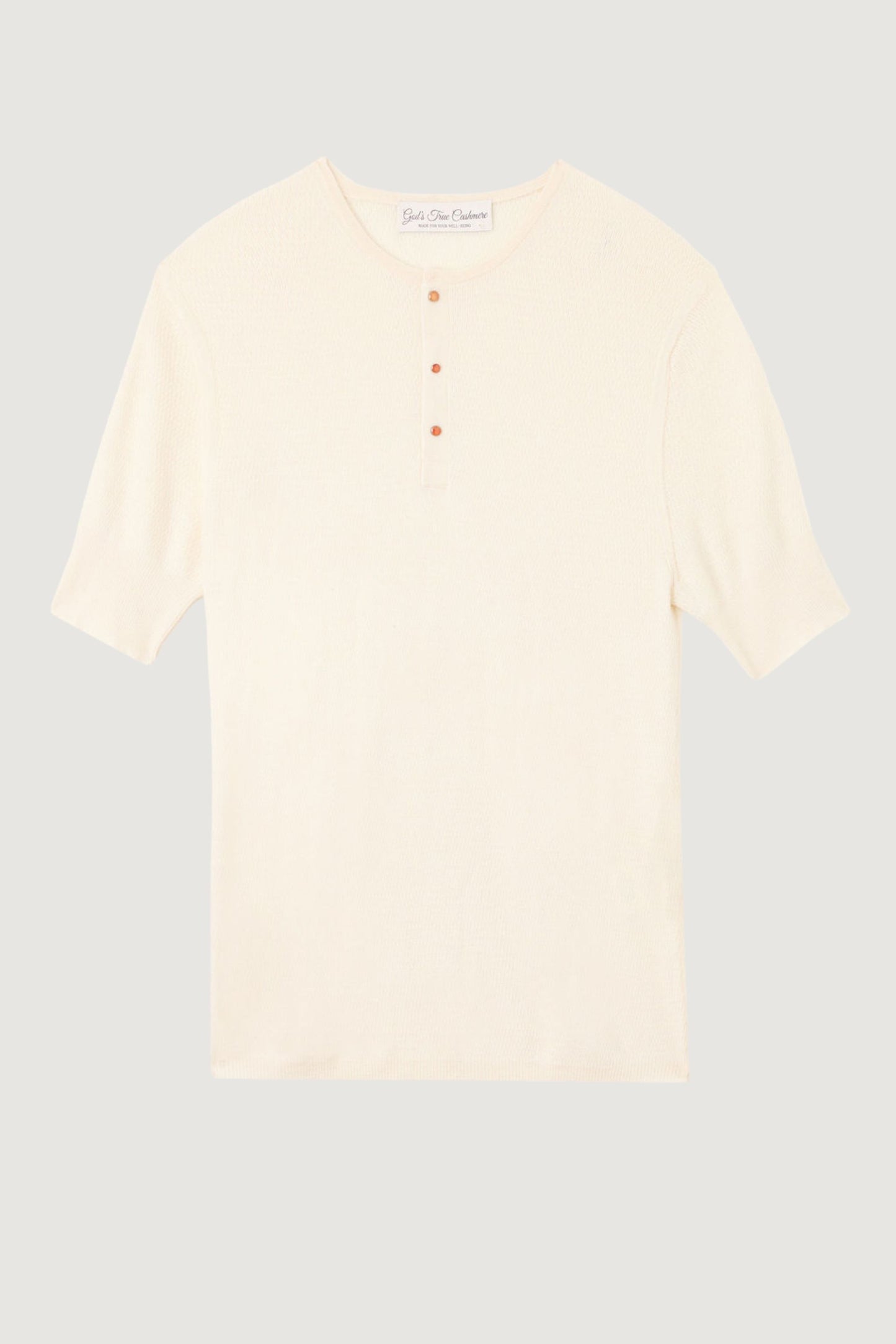 Antique Ivory Cashmere Henley