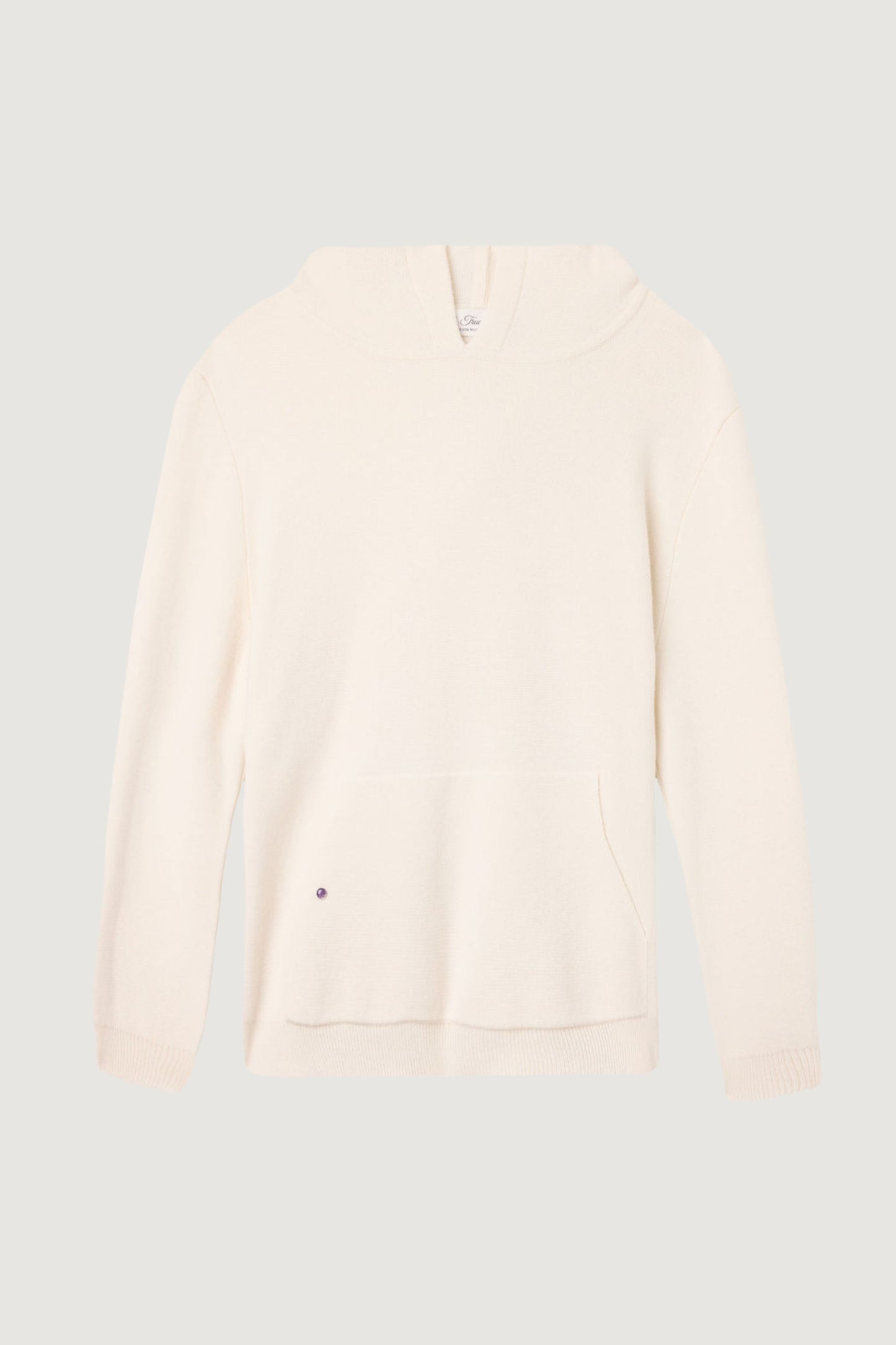 Ivory Cashmere Hoodie