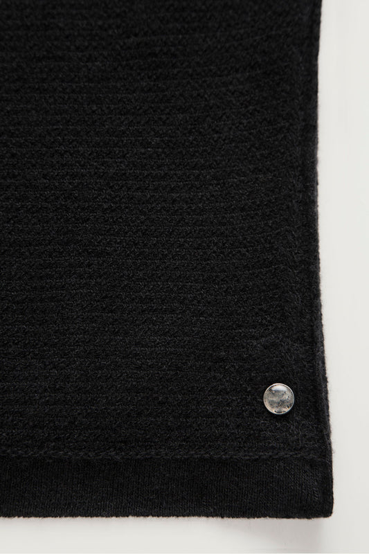 Black Signature Knit Cashmere T-Shirt
