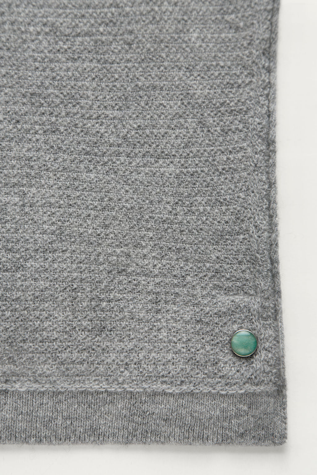 Heather Grey Signature Knit Cashmere T-Shirt