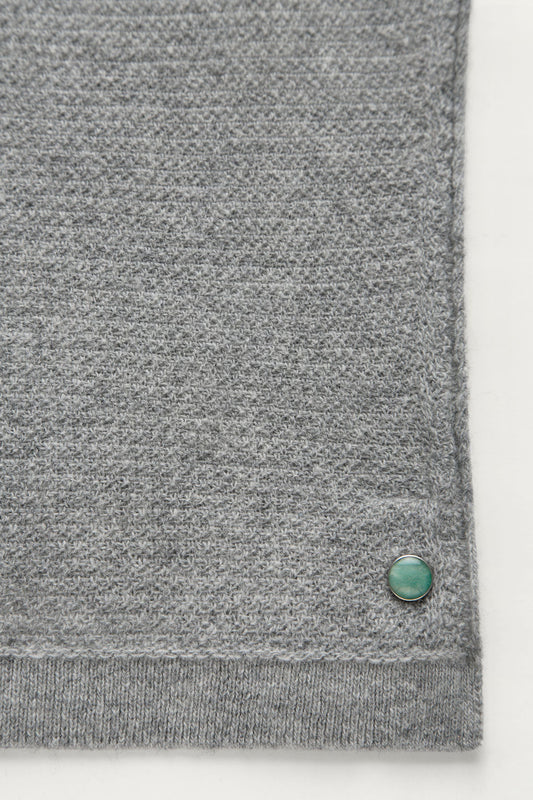 Heather Grey Signature Knit Cashmere T-Shirt