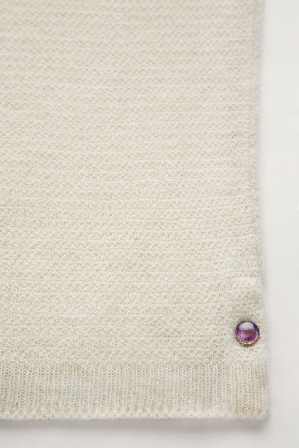 Ivory Signature Knit Cashmere T-Shirt