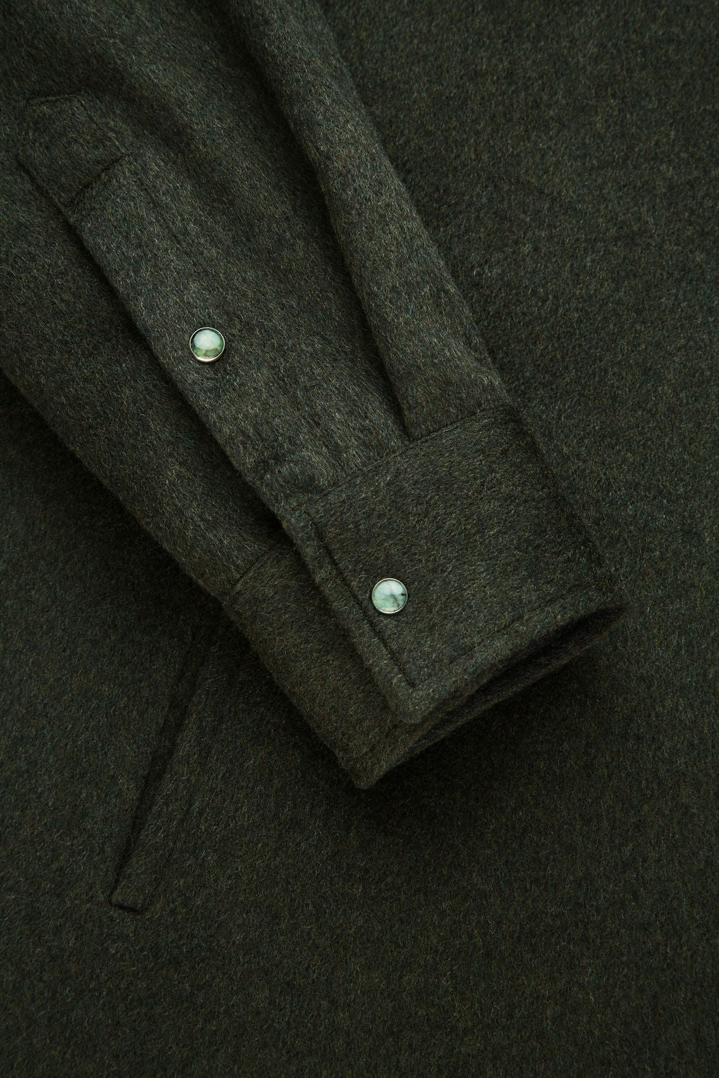 Army Heavy Weight Brushed Cashmere Overshirt
