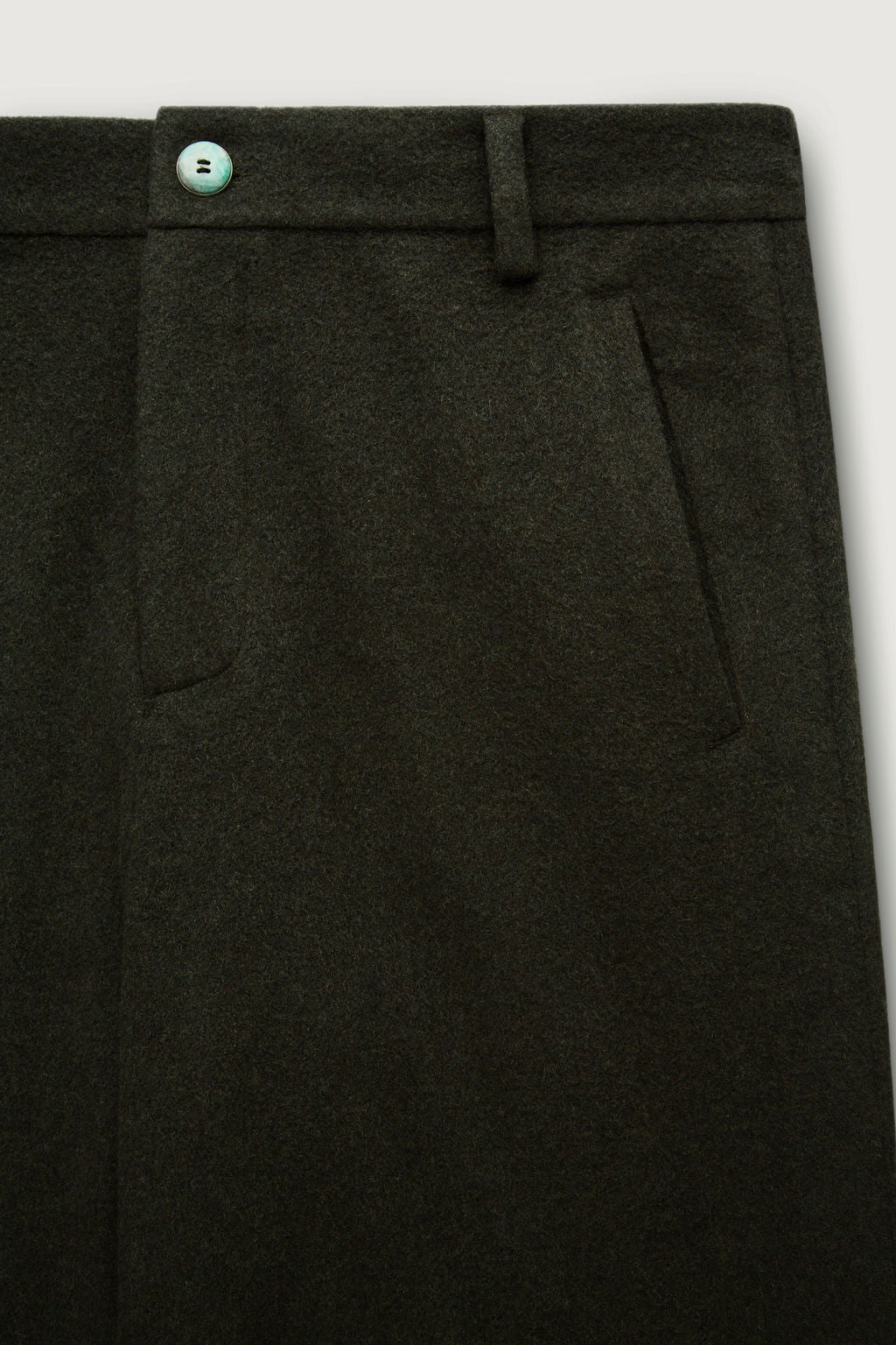 Army Brushed Cashmere Wide Leg Pant