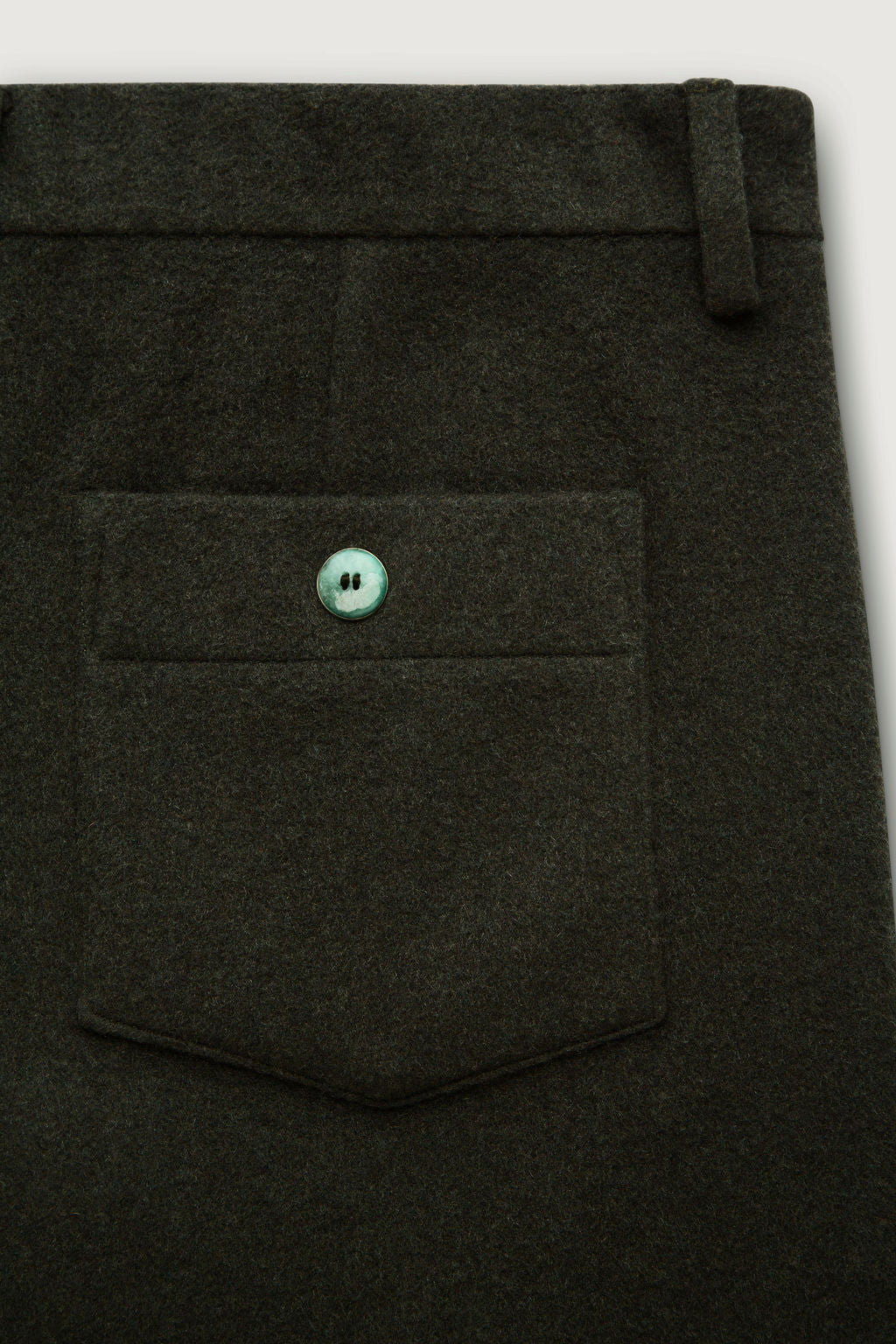 Army Brushed Cashmere Wide Leg Pant