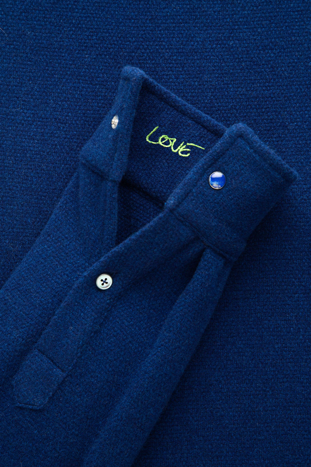 Dark Navy Cashmere Shirt