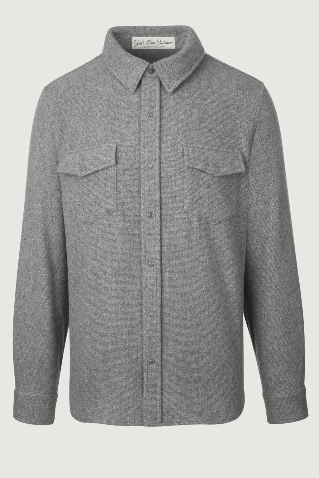 Grey Cashmere Shirt
