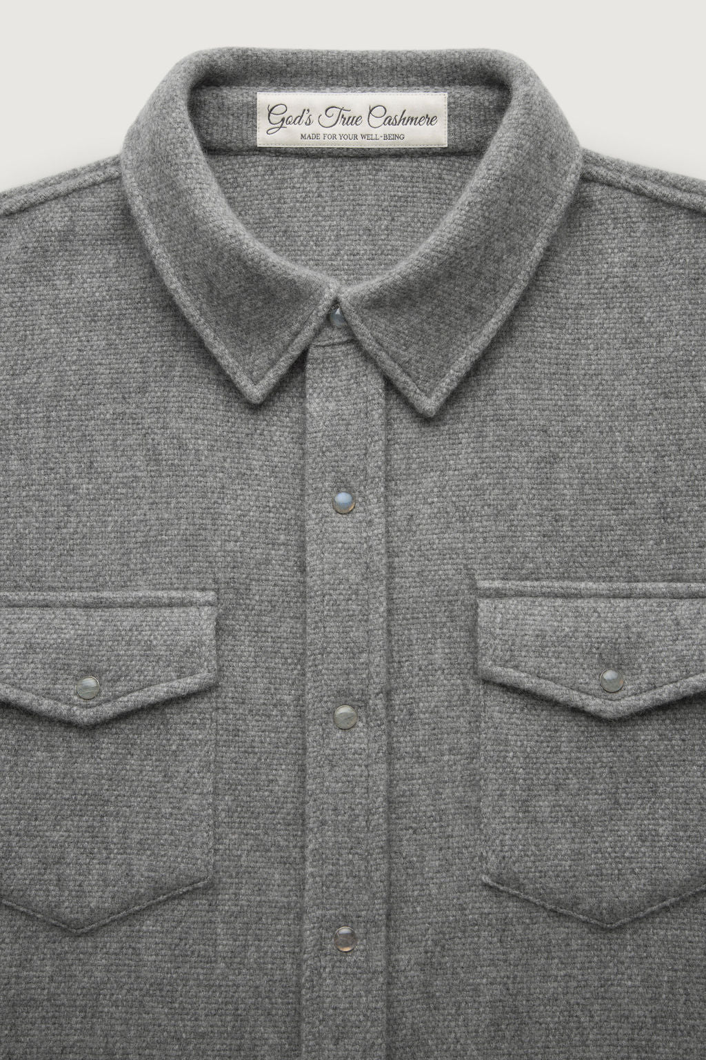 Grey Cashmere Shirt
