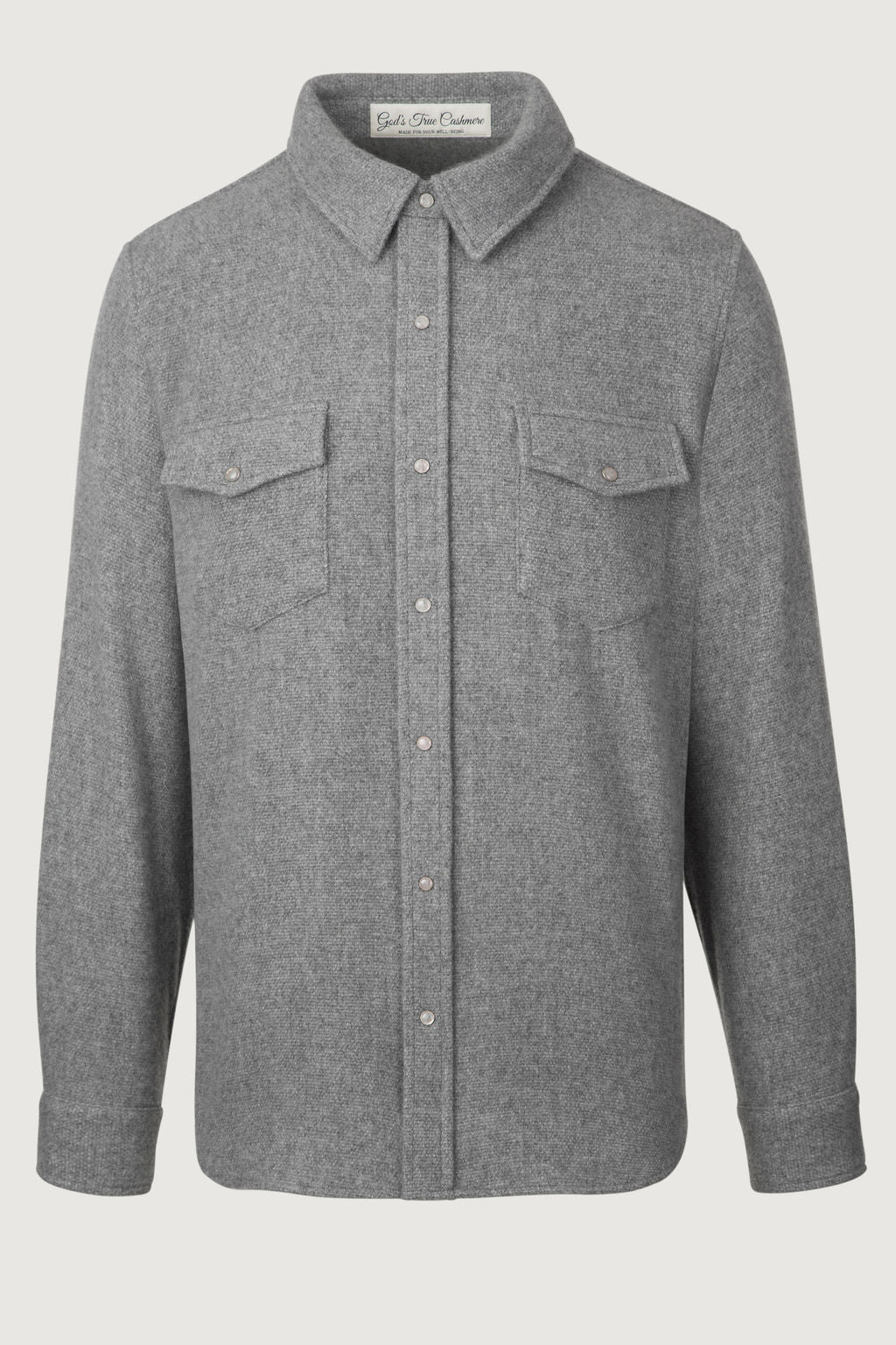 Grey Cashmere Shirt