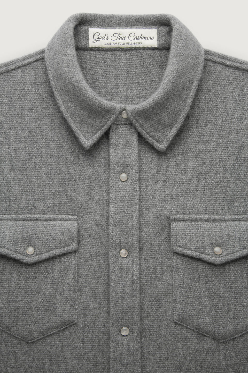 Grey Cashmere Shirt