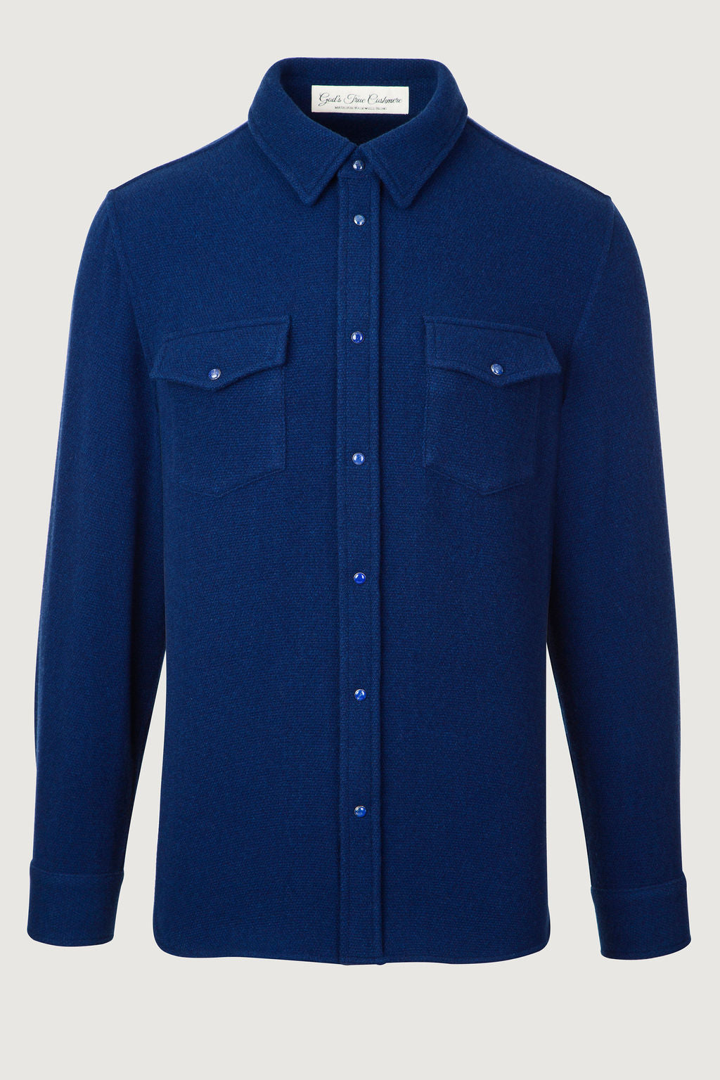 Navy Cashmere Shirt