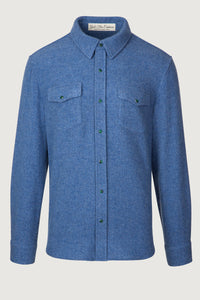 Denim Solid Cashmere Shirt
