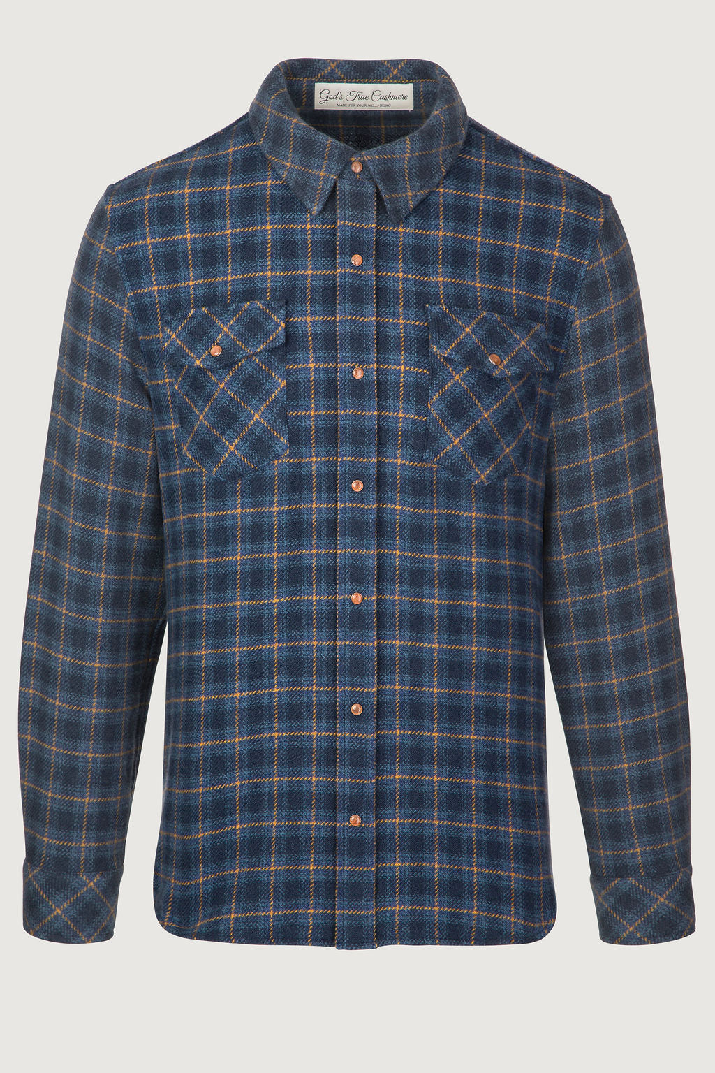 Rugged Explorer Plaid Cashmere Shirt