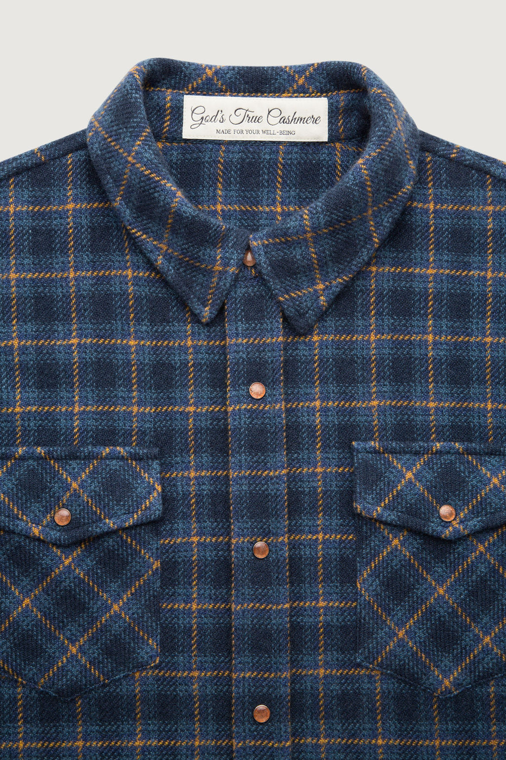 Rugged Explorer Plaid Cashmere Shirt