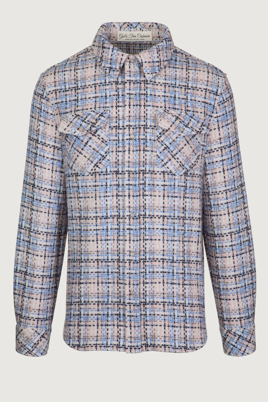 Rosewood Waffle Cashmere Shirt