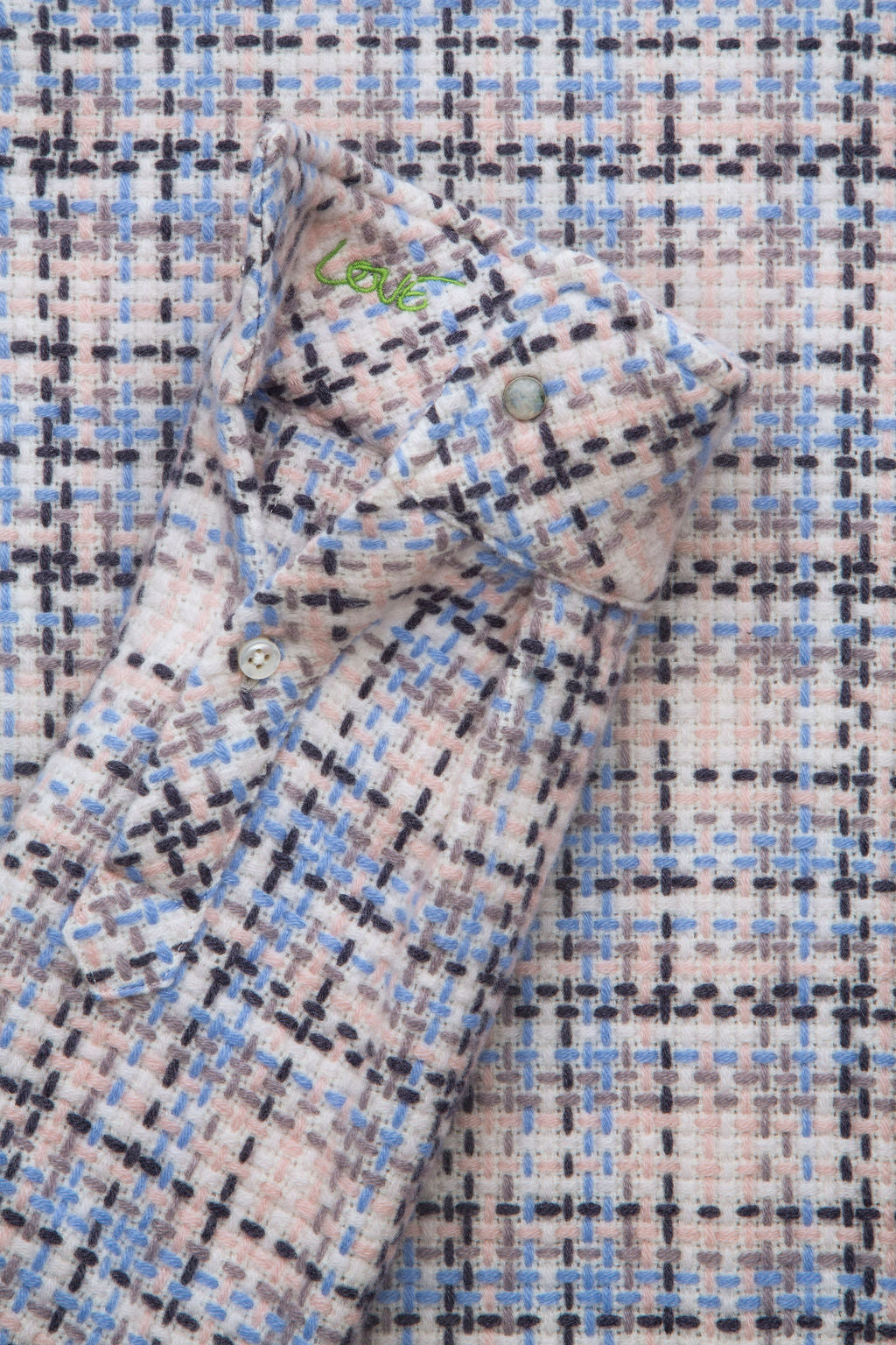 Rosewood Waffle Cashmere Shirt