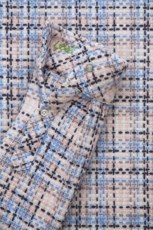 Rosewood Waffle Cashmere Shirt