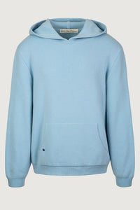 Azure Blue Knit Cashmere Hoodie