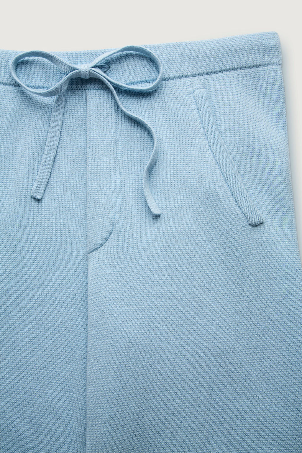 Azure Blue Knit Cashmere Trackpant