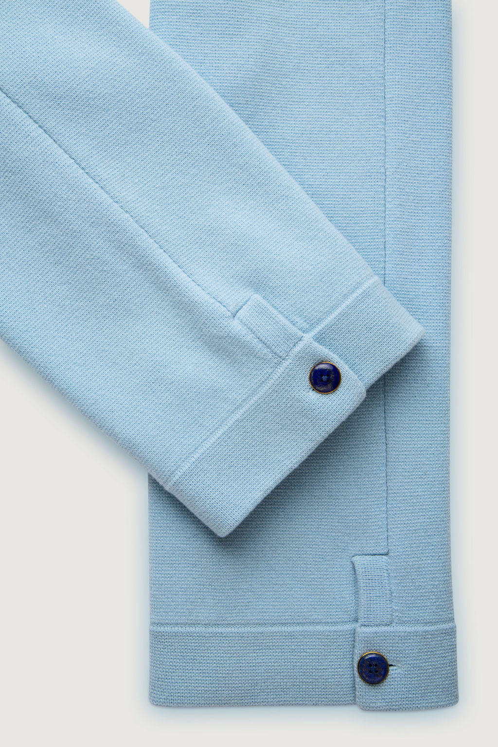 Azure Blue Knit Cashmere Trackpant