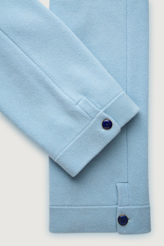 Azure Blue Knit Cashmere Trackpant