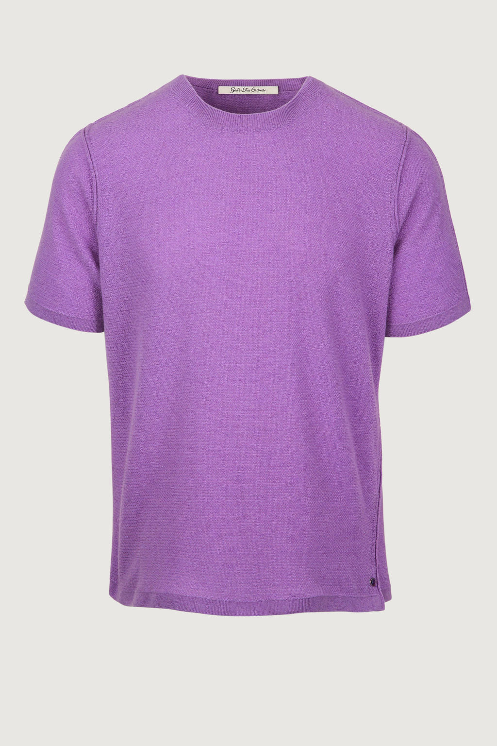 Lilac Signature Knit Cashmere T-Shirt