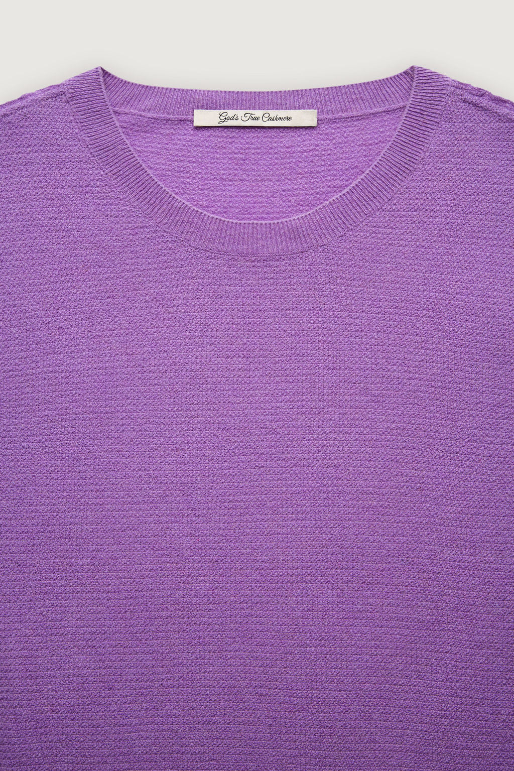 Lilac Signature Knit Cashmere T-Shirt