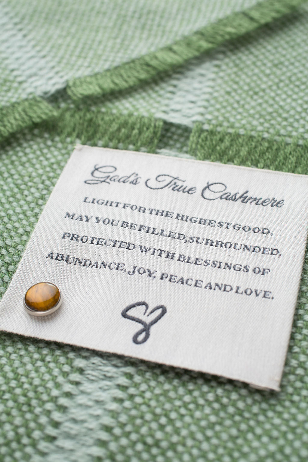 Green Cashmere Hemingway Scarf
