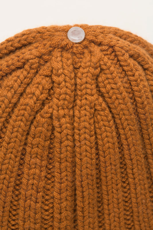 Vicuna Cashmere Rib Beanie