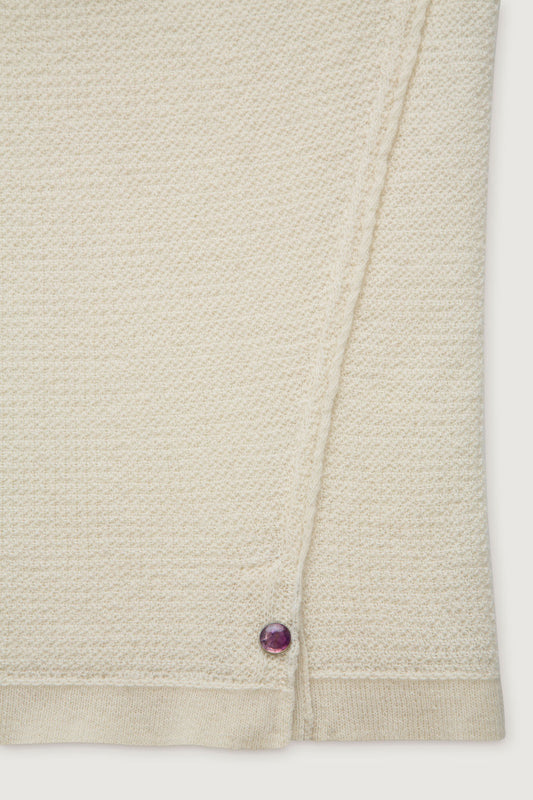 Ivory Signature Knit Cashmere T-Shirt