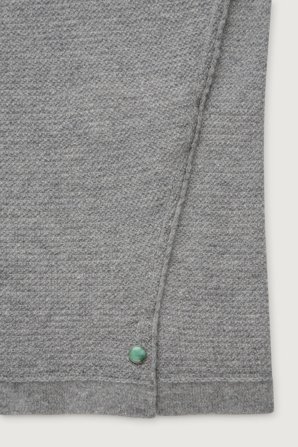 Heather Grey Signature Knit Cashmere T-Shirt