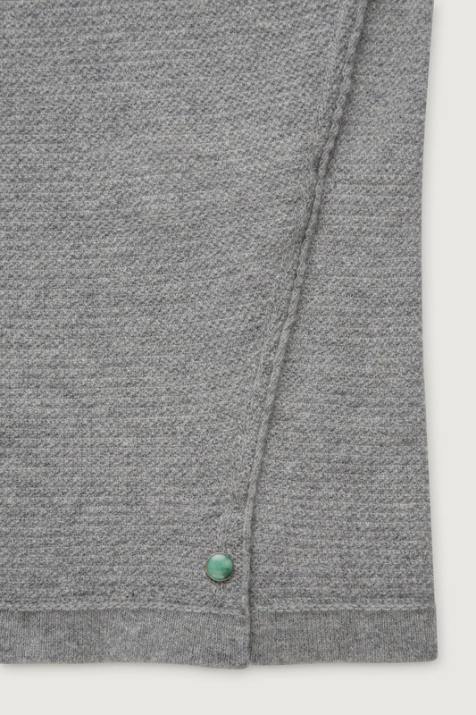 Heather Grey Signature Knit Cashmere T-Shirt