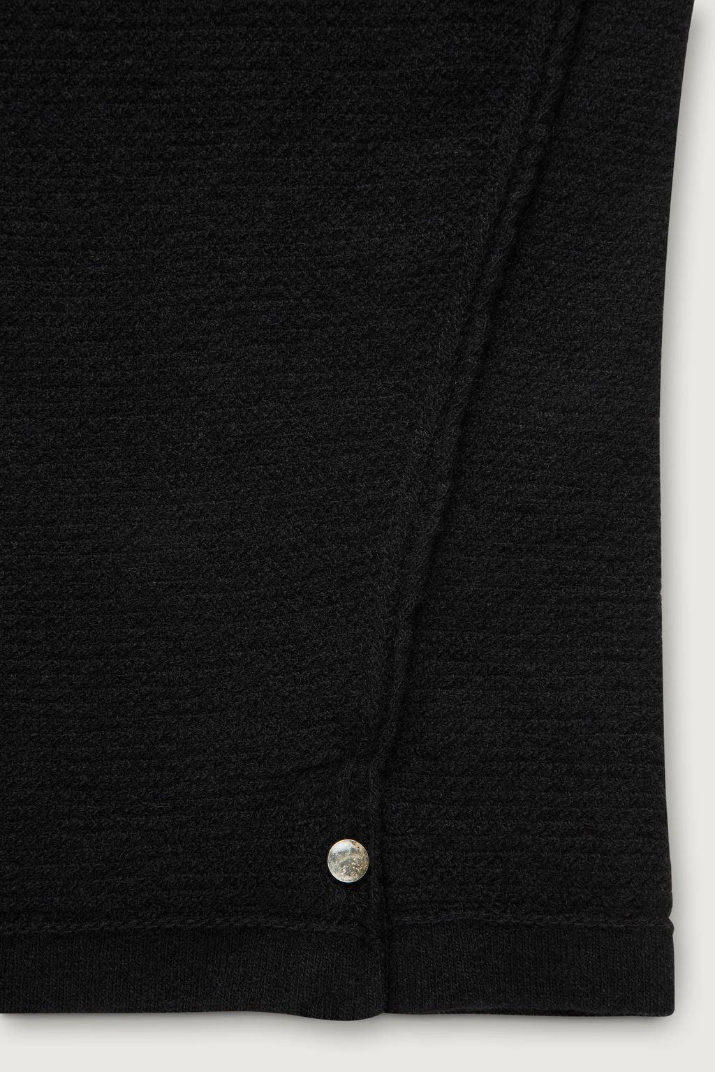 Black Signature Knit Cashmere T-Shirt
