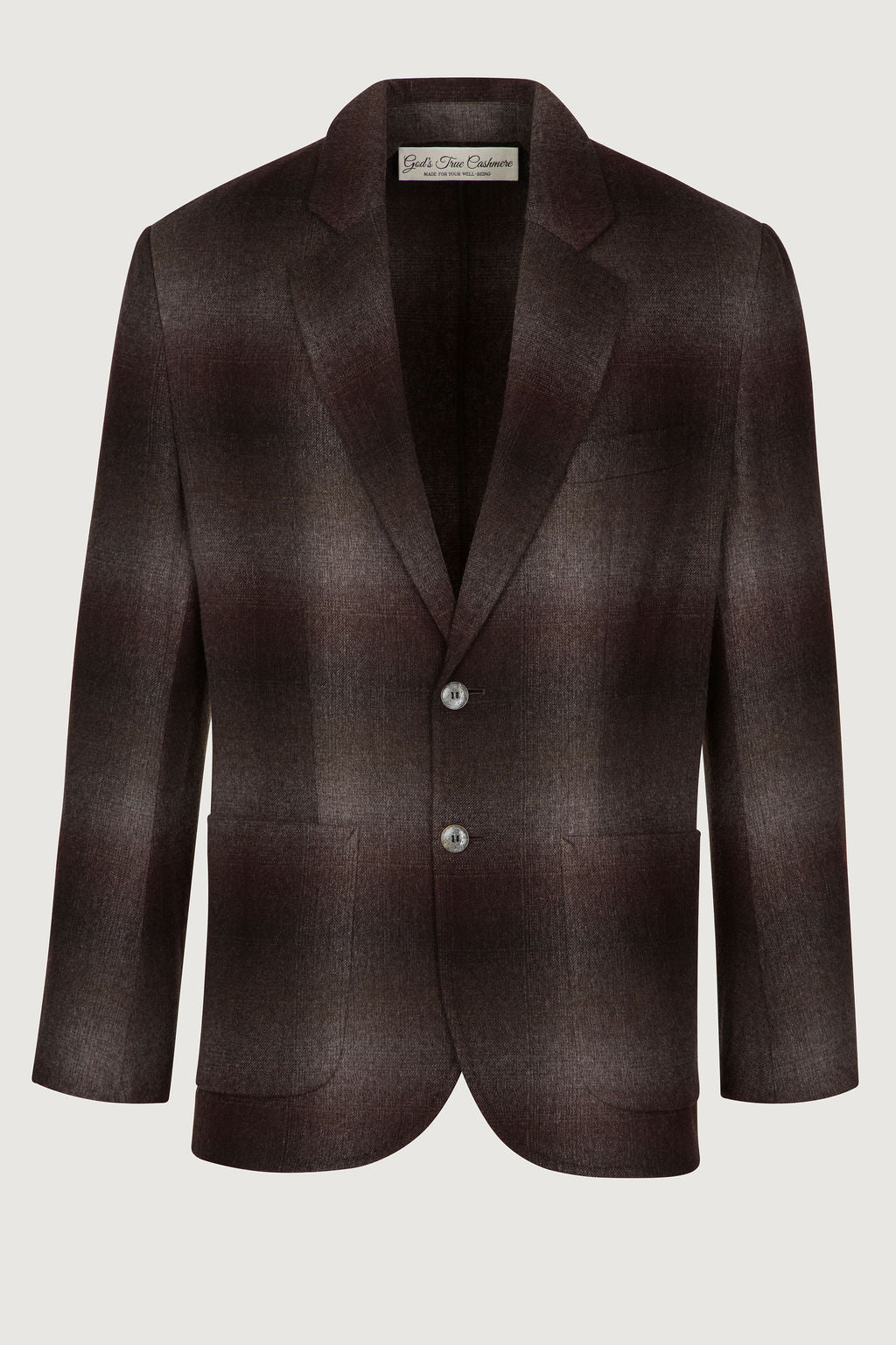 Chocolate Brown Lightweight Cashmere Travel Blazer